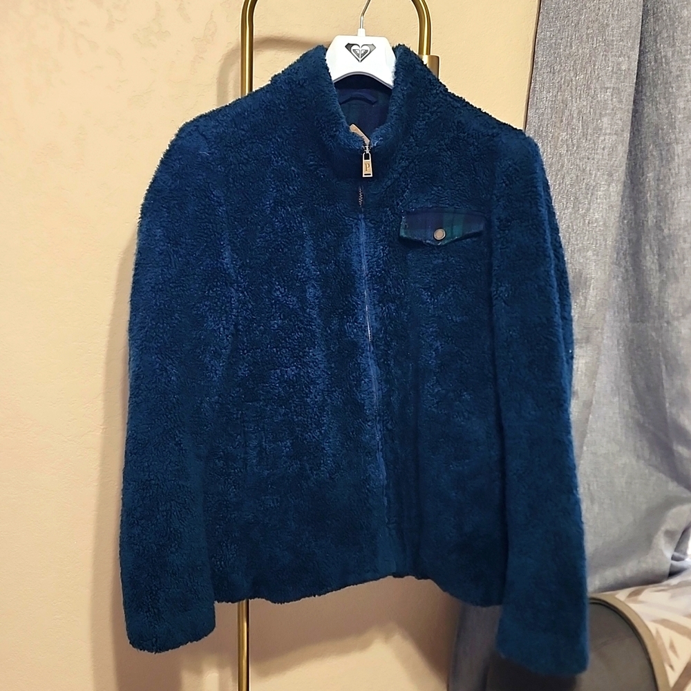 Pendleton Fleece Jacket, Woman's Size Large. Navy… - image 1